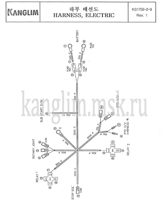 Kanglim KS 1756 предохранители кму